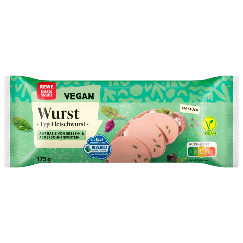 REWE Beste Wahl Vegane Fleischwurst 175g